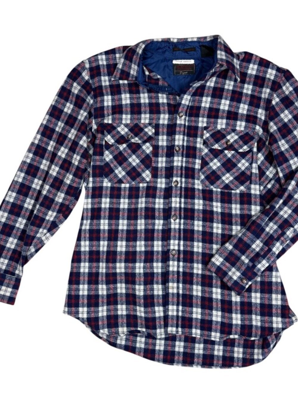 Pogues The Rookwood Collection Vintage Wool Flannel Button Down Shirt Large
